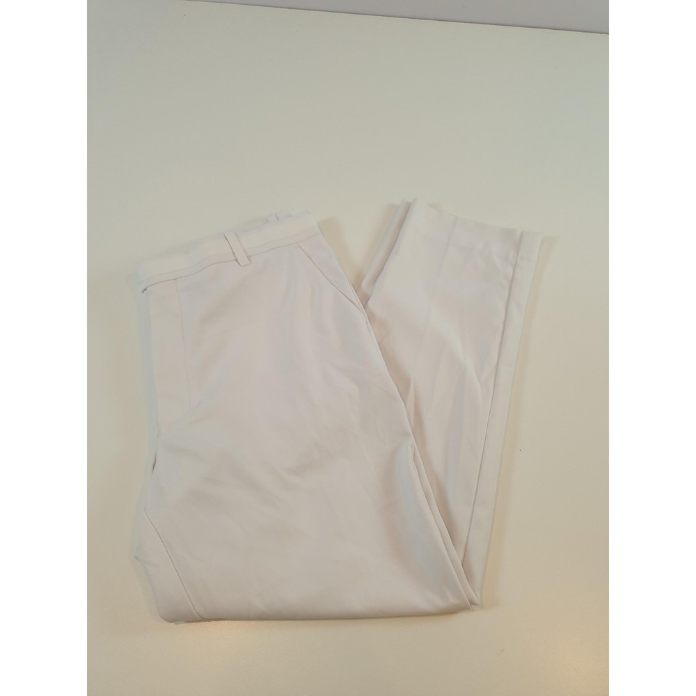 G/Fore Pants Mens 38X28 White Golf Dress Trouser Performance Polyester READ DISC